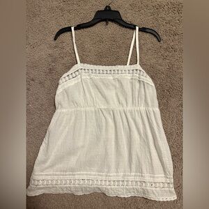 LOFT White Babydoll top